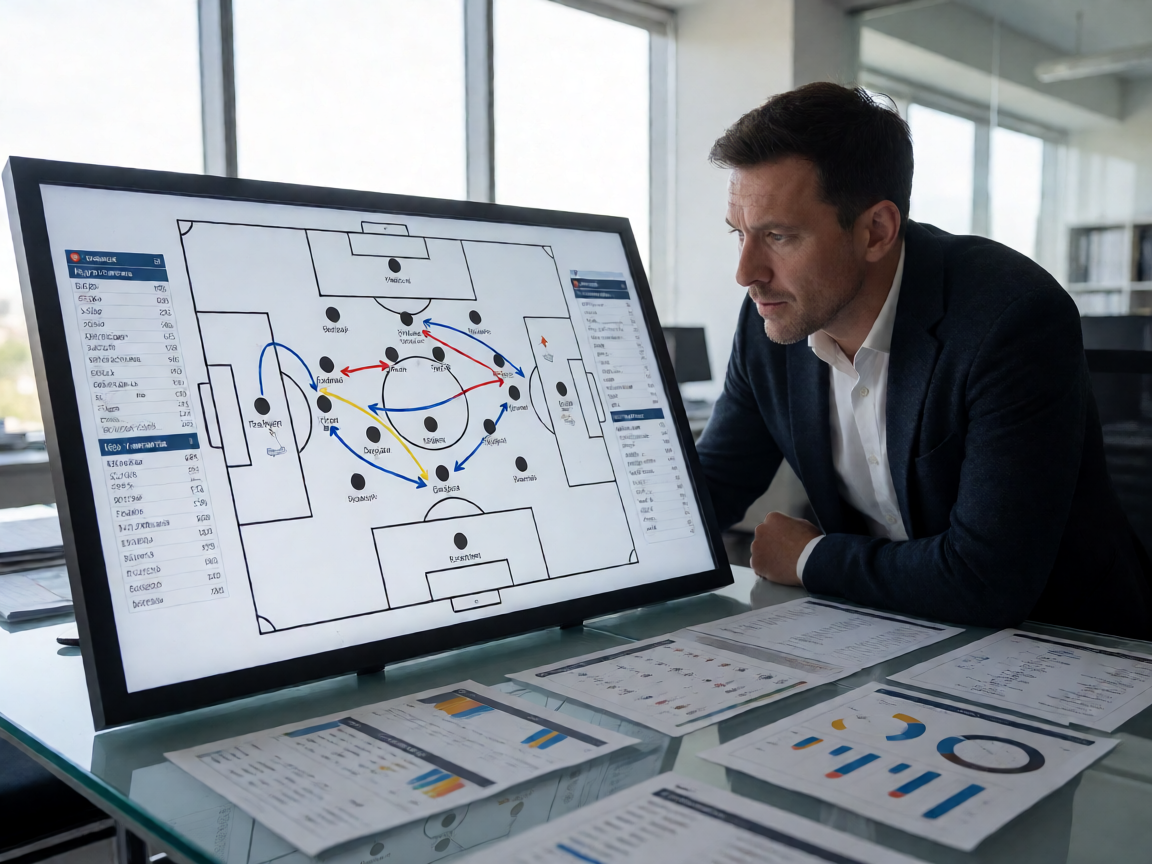 战术分析图示展示球队阵型布局