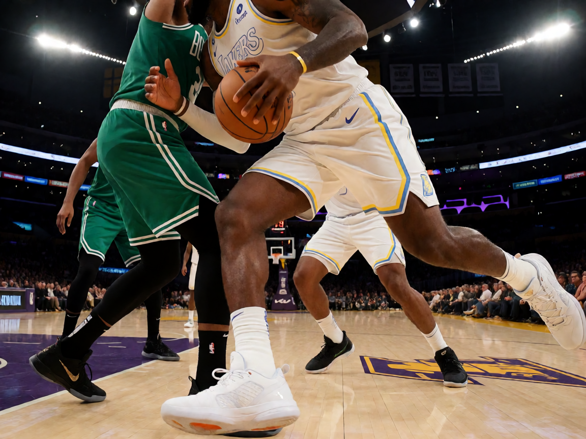 NBA常规赛球员激烈对抗场景